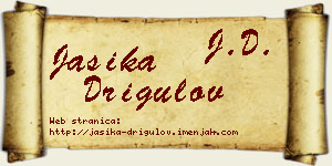Jasika Drigulov vizit kartica